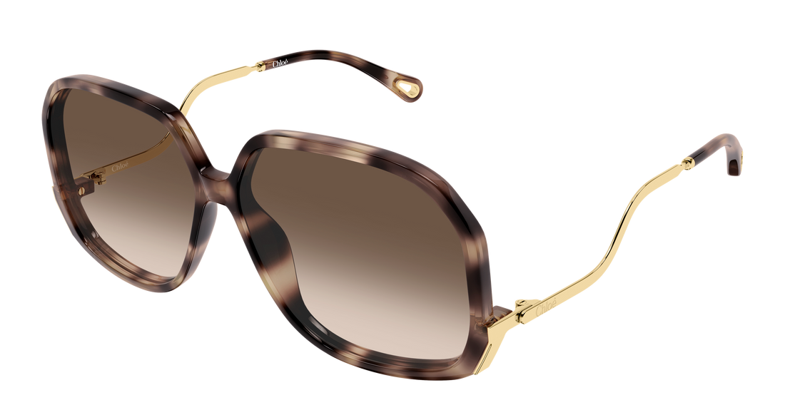 Sonnenbrillen chloé ch0404s 003 havana geometrical/directional femenino größe 60mm - Hauptansicht