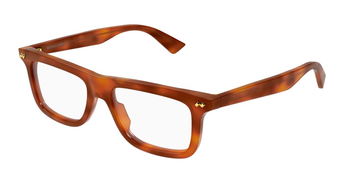Brillen bottega veneta bv1506o 002 havana rectangular / squared masculino größe 51mm - Hauptansicht