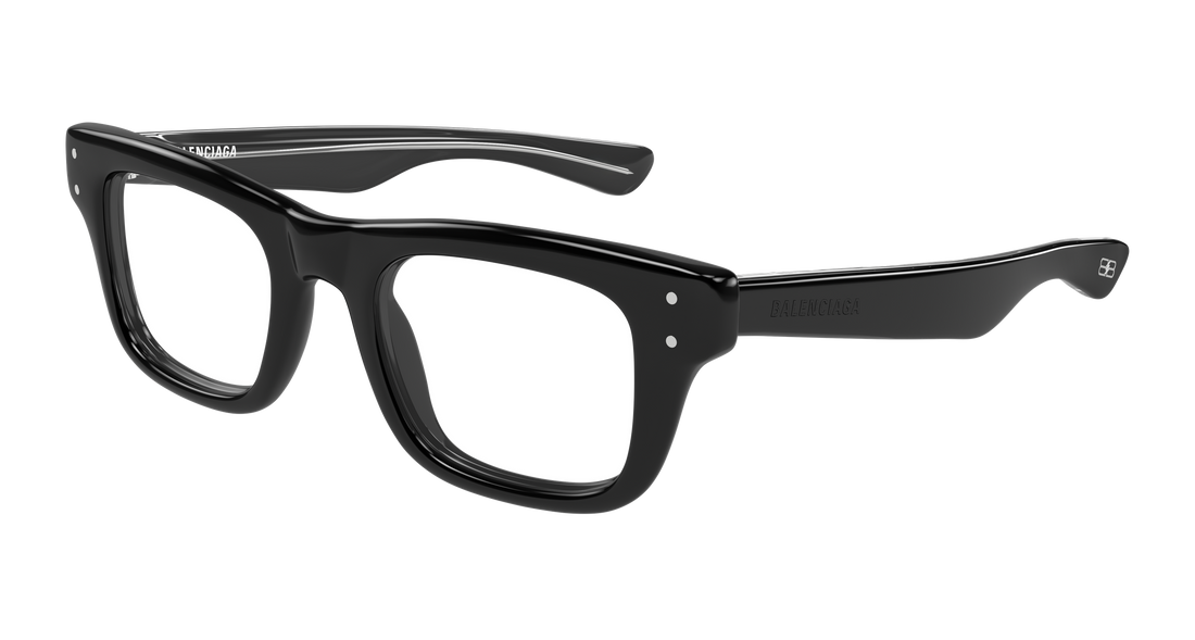 Lunettes de vue balenciaga bb0523o 001 negro rectangular / squared masculino taille 50mm - Vue principale