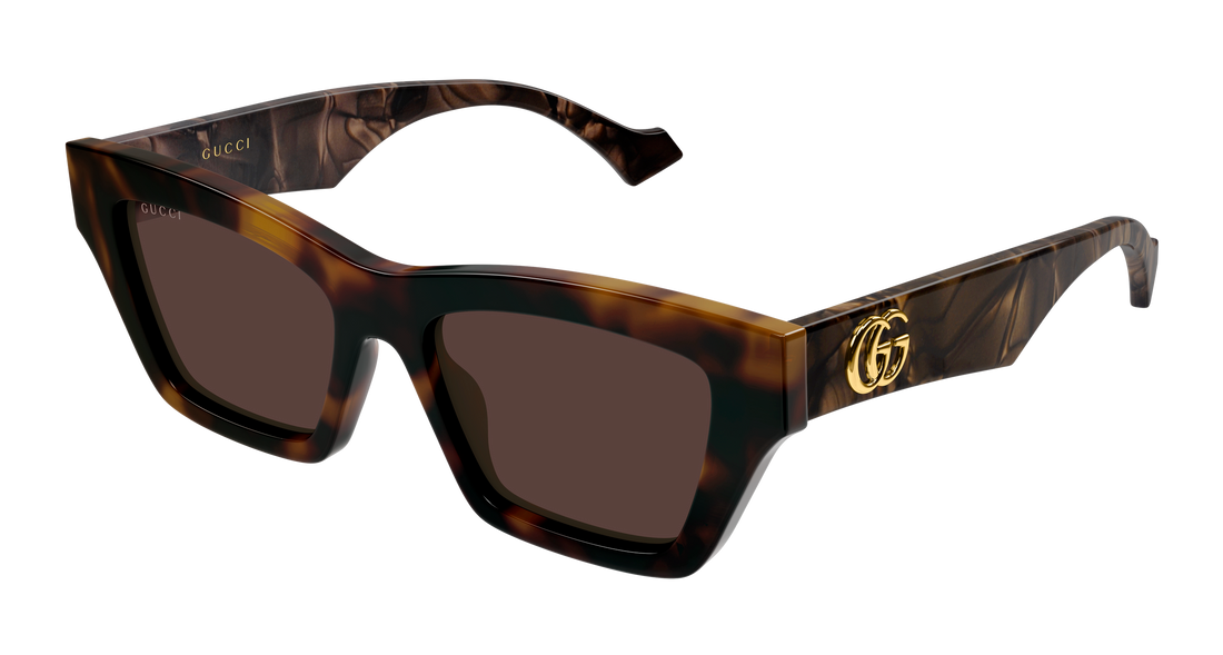 Sonnenbrillen gucci gg1753s 009 havana cat eye femenino größe 53mm - Hauptansicht