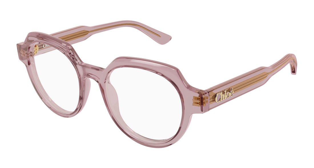 Prescription glasses chloé ch0379o 004 rosa geometrical/directional femenino size 51mm - Main view