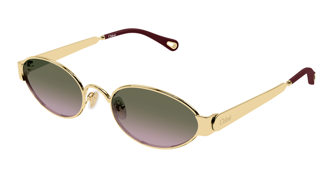 Lunettes de soleil chloé ch0355s 004 dorado round/oval/panthos femenino taille 54mm - Vue principale