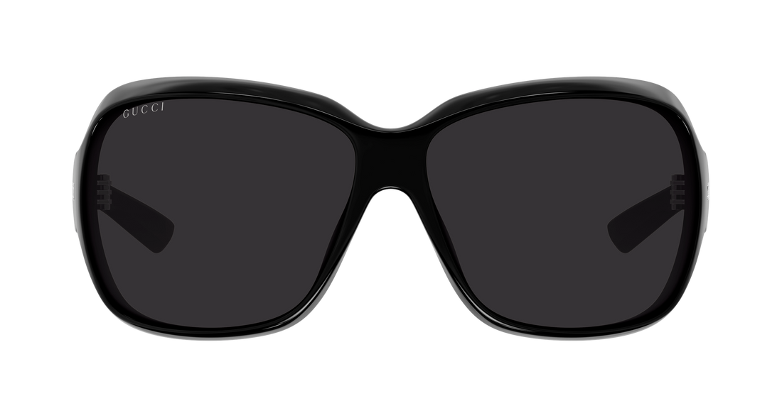 Occhiali da sole gucci gg2176s 001 negro rectangular / squared femenino taglia 70mm - Vista dettagliata