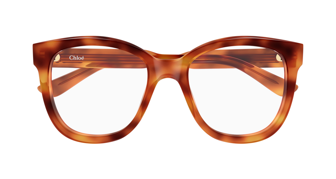 Prescription glasses chloé ch0378o 002 havana rectangular / squared femenino size 54mm - Detailed view