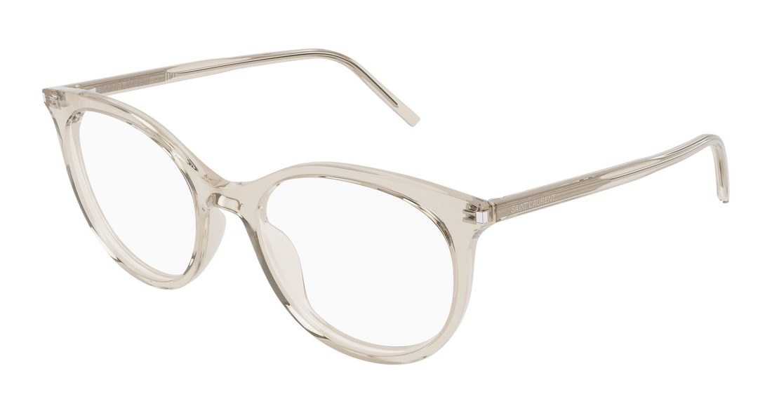 Brillen saint laurent sl 891 004 beige cat eye femenino größe 52mm - Hauptansicht
