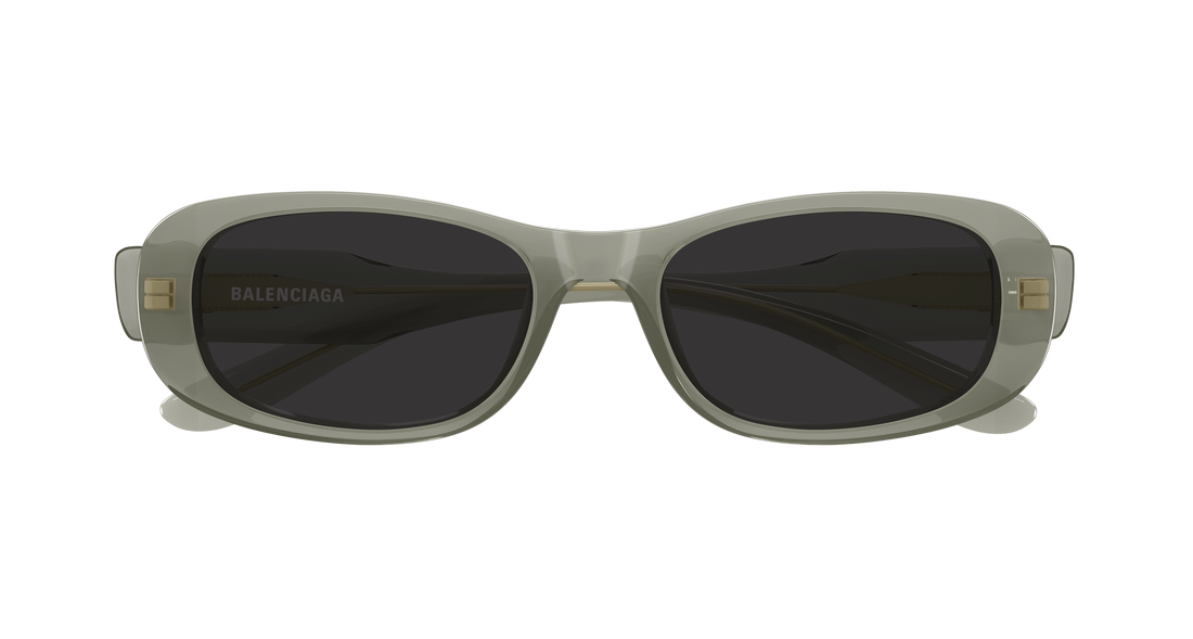 Lunettes de soleil balenciaga bb0511sk 003 verde rectangular / squared unisex taille 55mm - Vue détaillée