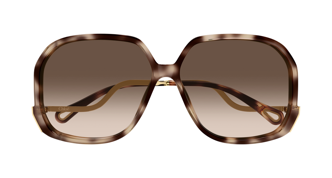 Sonnenbrillen chloé ch0404s 003 havana geometrical/directional femenino größe 60mm - Detailansicht