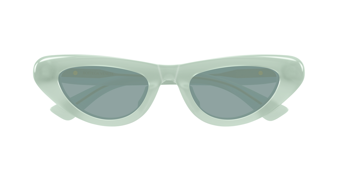 Óculos de sol bottega veneta bv1450s 003 verde cat eye femenino tamanho 51mm - Vista de detalhe