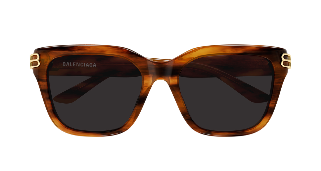 Óculos de sol balenciaga bb0433sk 007 marron rectangular / squared femenino tamanho 56mm - Vista de detalhe