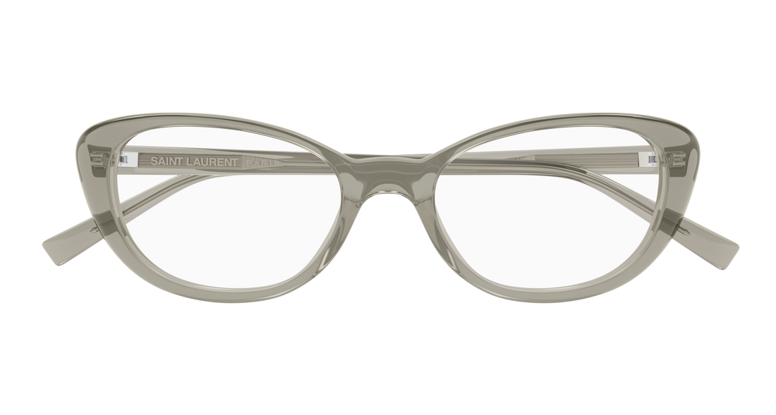 Lunettes de vue saint laurent sl 822 opt 007 marron cat eye femenino taille 52mm - Vue détaillée