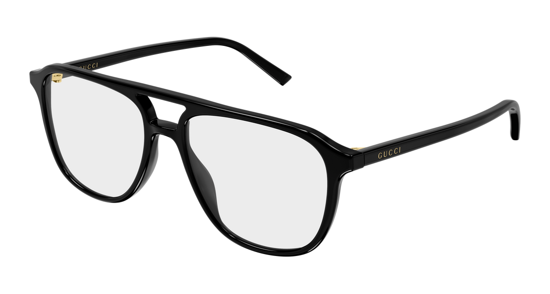 Lunettes de vue gucci gg2237o 001 negro pilot/navigator masculino taille 54mm - Vue principale