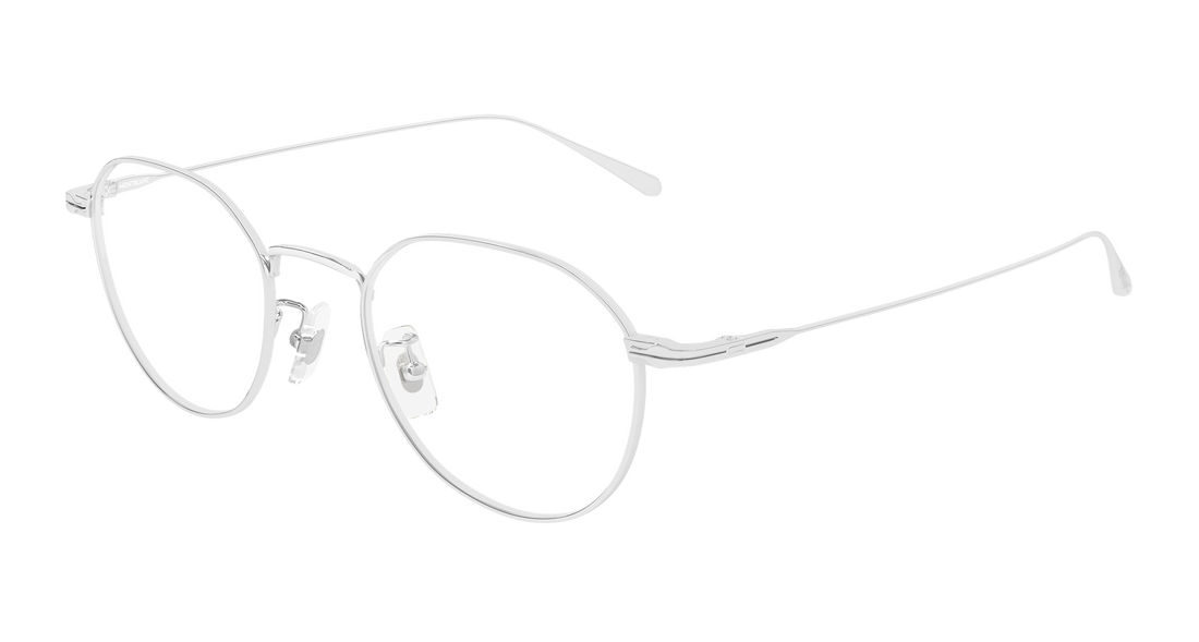 Occhiali da vista montblanc mb0476oa 002 plateado geometrical/directional masculino taglia 49mm - Vista principale