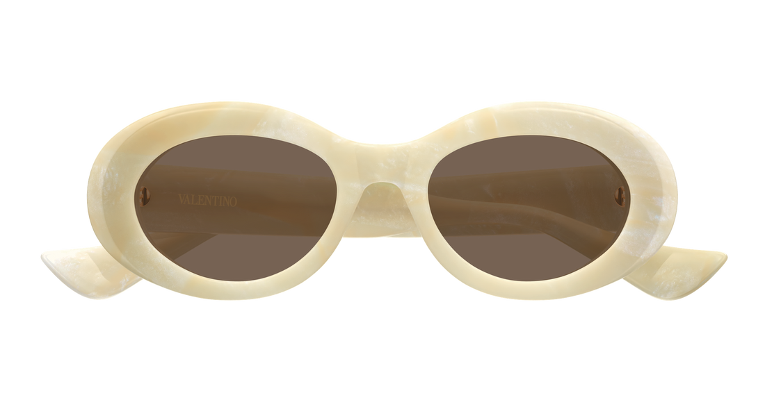 Sonnenbrillen valentino vg0057s 005 beige round/oval/panthos femenino größe 50mm - Detailansicht