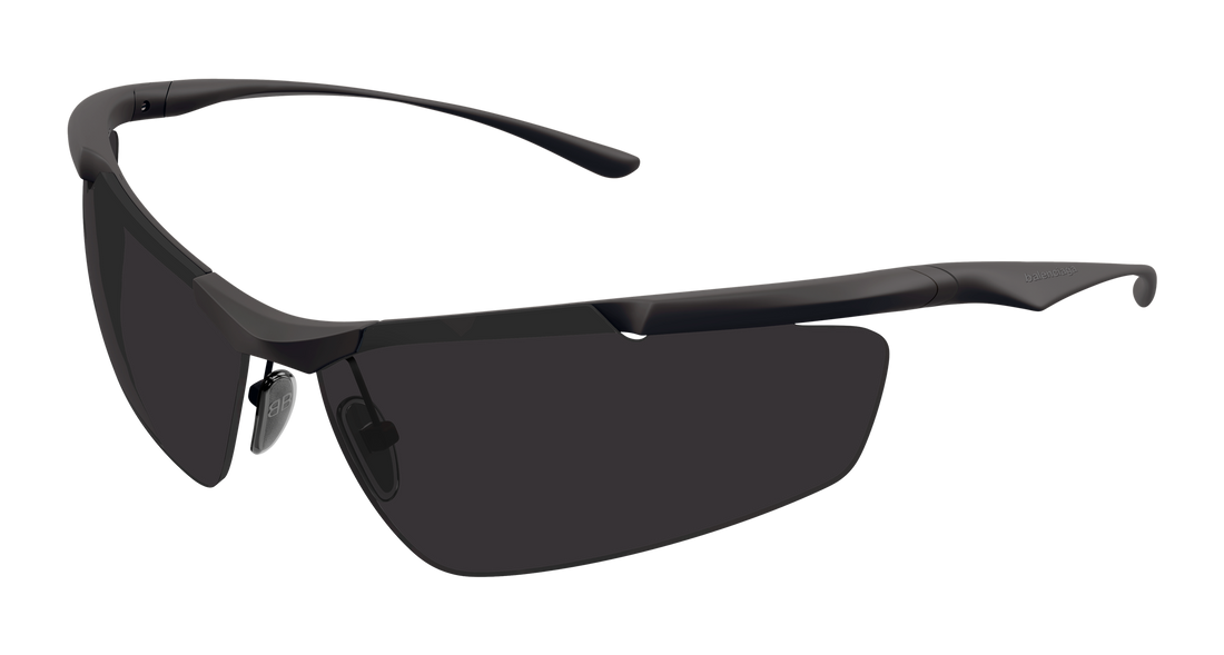 Óculos de sol balenciaga bb0462s 001 gris geometrical/directional unisex tamanho 81mm - Vista principal