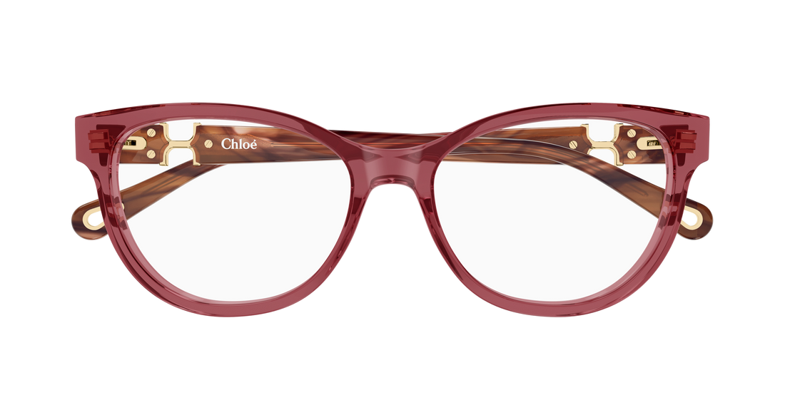 Lunettes de vue chloé ch0411ol 008 rojo cat eye femenino taille 54mm - Vue détaillée