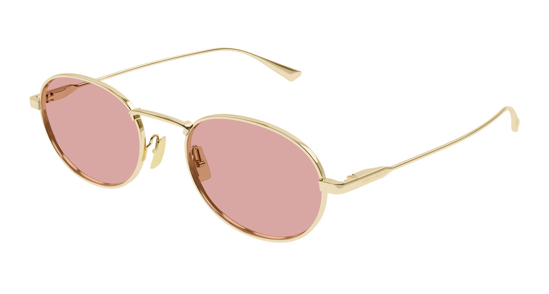 Lunettes de soleil saint laurent sl 799 006 dorado round/oval/panthos masculino taille 52mm - Vue principale
