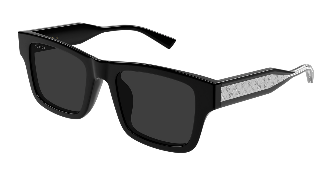 Óculos de sol gucci gg2072sa 001 negro rectangular / squared masculino tamanho 52mm - Vista principal