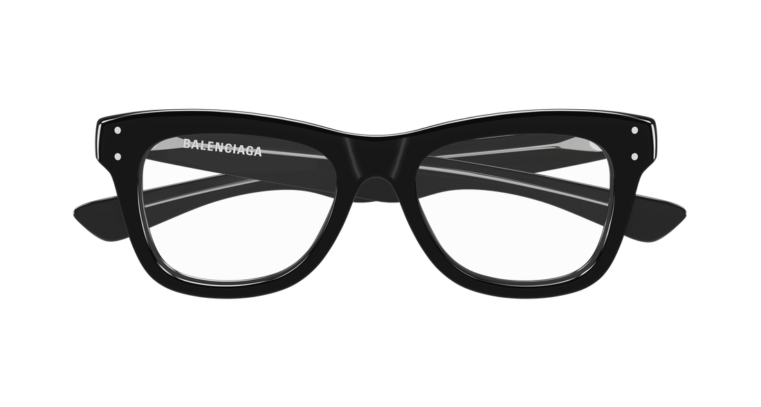 Brillen balenciaga bb0524o 001 negro rectangular / squared masculino größe 53mm - Detailansicht