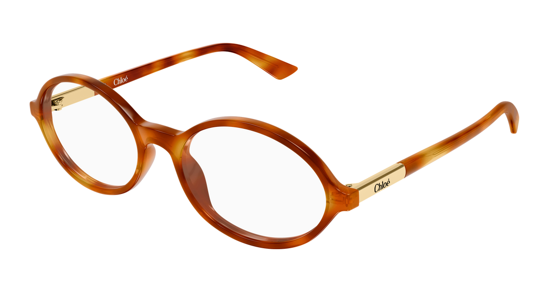 Brillen chloé ch0367o 002 havana round/oval/panthos femenino größe 54mm - Hauptansicht