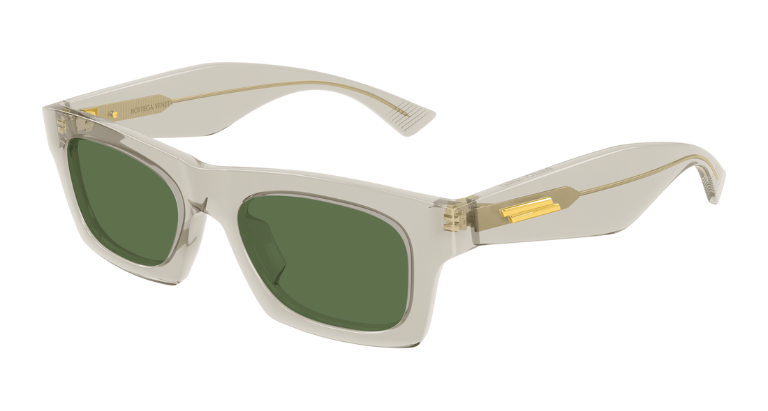 Óculos de sol bottega veneta bv1457s 004 beige rectangular / squared unisex tamanho 51mm - Vista principal