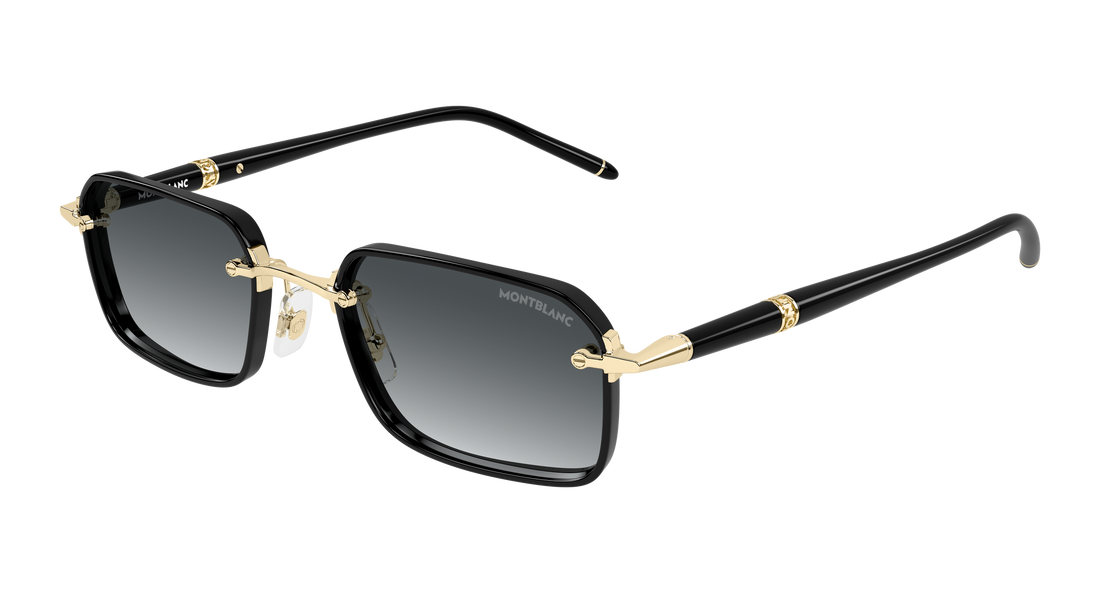 Gafas de sol montblanc mb0483s 001 dorado rectangular / squared masculino talla 54mm - Vista principal