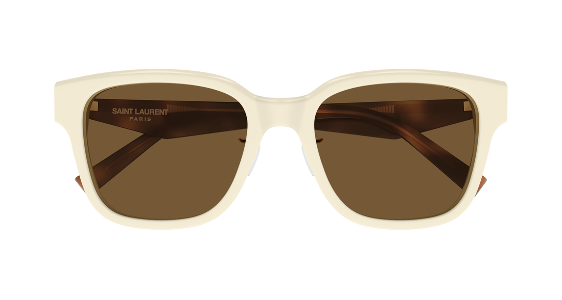 Lunettes de soleil saint laurent sl m173/k 004 beige geometrical/directional femenino taille 56mm - Vue détaillée