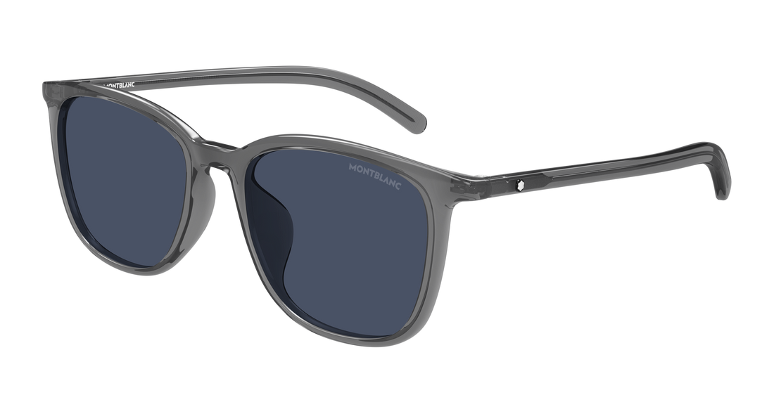 Gafas de sol montblanc mb0487sa 003 gris rectangular / squared masculino talla 56mm - Vista principal