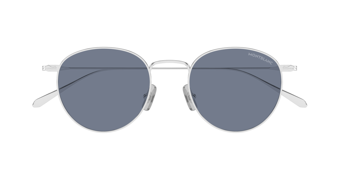 Lunettes de soleil montblanc mb0473s 003 plateado round/oval/panthos masculino taille 50mm - Vue détaillée