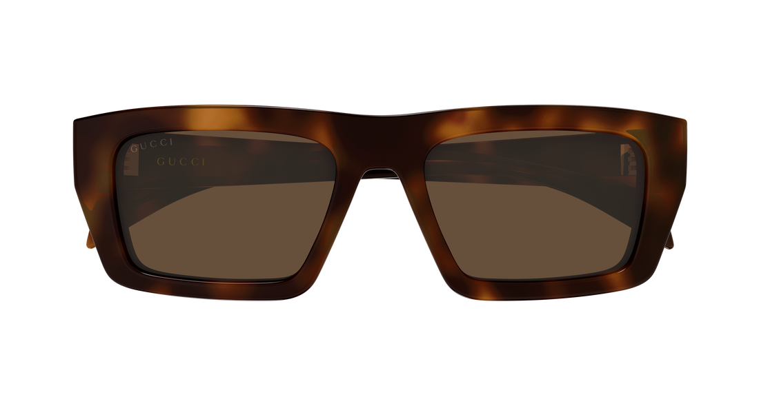 Occhiali da sole gucci gg2020s 002 havana rectangular / squared masculino taglia 54mm - Vista dettagliata