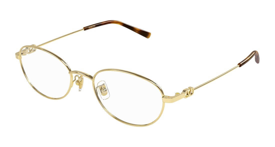 Lunettes de vue valentino vg0066oa 001 dorado round/oval/panthos femenino taille 53mm - Vue principale
