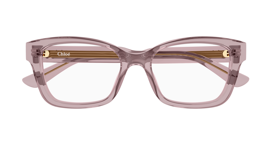 Prescription glasses chloé ch0380o 004 rosa cat eye femenino size 51mm - Detailed view