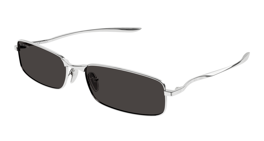 Occhiali da sole balenciaga bb0493s 001 plateado rectangular / squared masculino taglia 62mm - Vista principale