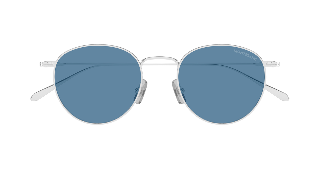Lunettes de soleil montblanc mb0473s 005 plateado round/oval/panthos masculino taille 50mm - Vue détaillée