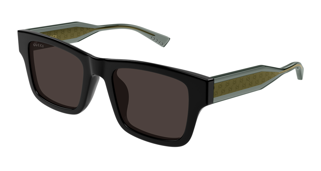 Óculos de sol gucci gg2072sa 002 negro rectangular / squared masculino tamanho 52mm - Vista principal