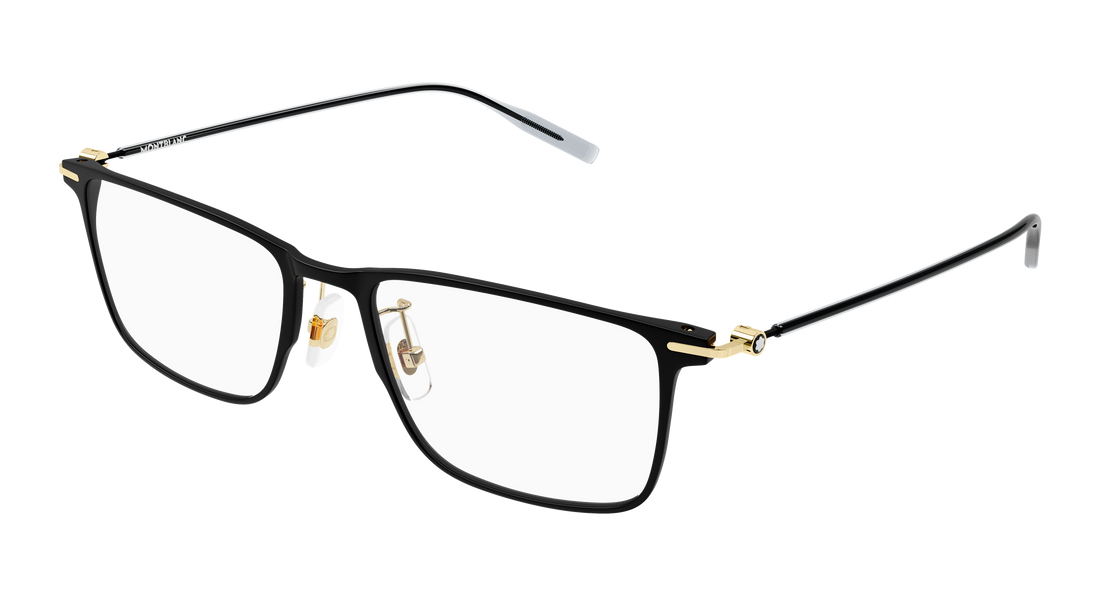 Lunettes de vue montblanc mb0506ol 001 negro rectangular / squared masculino taille 56mm - Vue principale