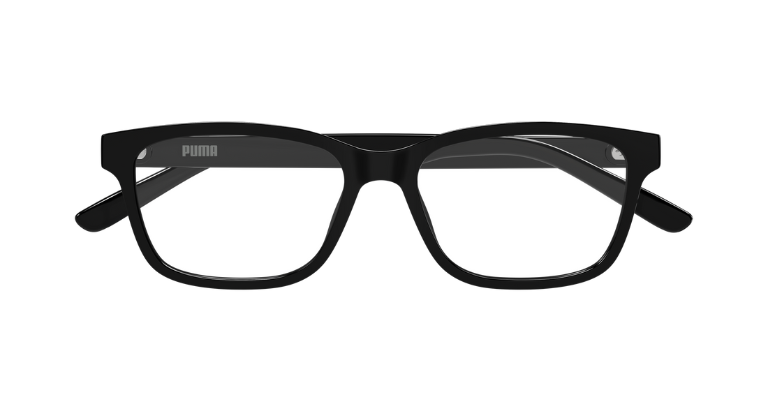 Óculos graduados puma pu0529o 001 negro rectangular / squared masculino tamanho 55mm - Vista de detalhe