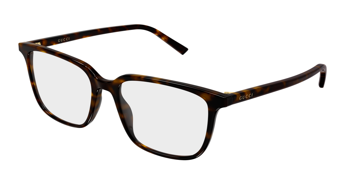 Lunettes de vue gucci gg2238o 002 havana round/oval/panthos masculino taille 53mm - Vue principale