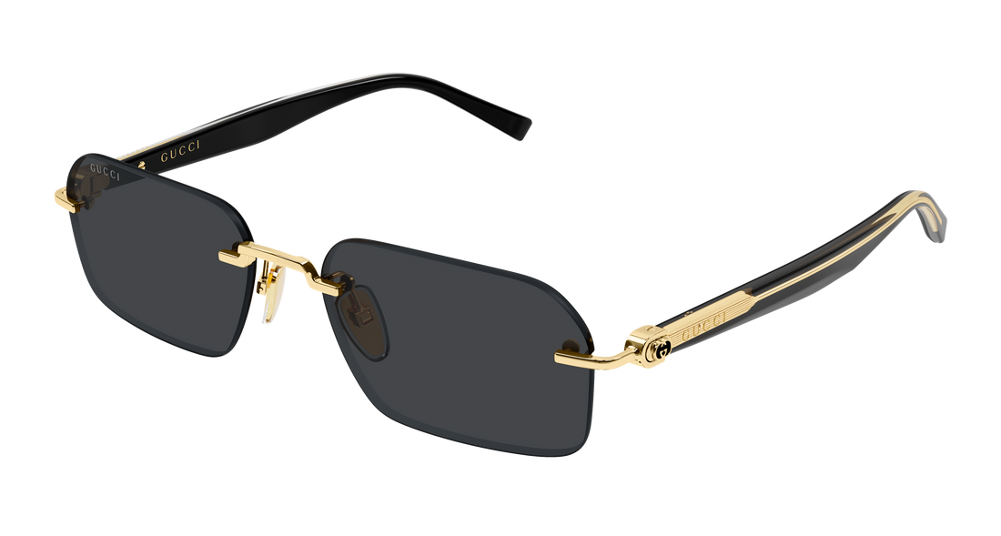 Lunettes de soleil gucci gg2259s 001 dorado rectangular / squared masculino taille 55mm - Vue principale