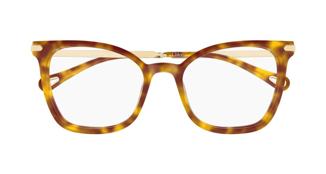 Brillen chloé ch0360o 002 havana rectangular / squared femenino größe 53mm - Detailansicht