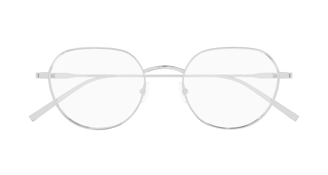Lunettes de vue saint laurent sl 953 opt 002 plateado round/oval/panthos masculino taille 51mm - Vue détaillée