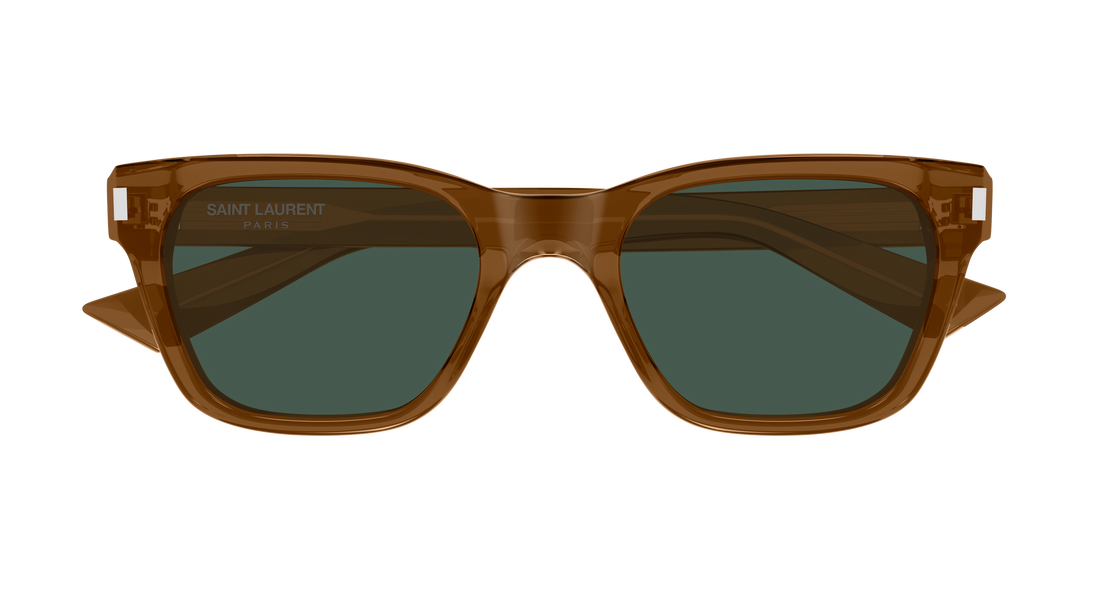 Óculos de sol saint laurent sl 874 005 marron rectangular / squared unisex tamanho 52mm - Vista de detalhe