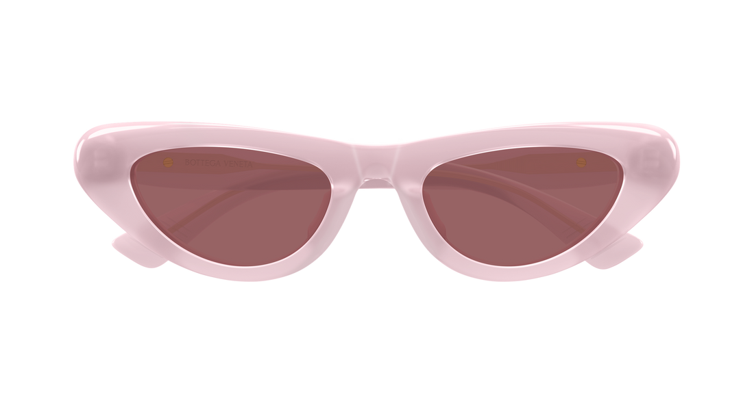 Óculos de sol bottega veneta bv1450s 004 rosa cat eye femenino tamanho 51mm - Vista de detalhe