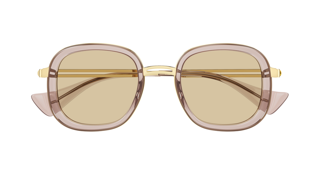 Lunettes de soleil valentino vg0062s 003 beige round/oval/panthos femenino taille 47mm - Vue détaillée