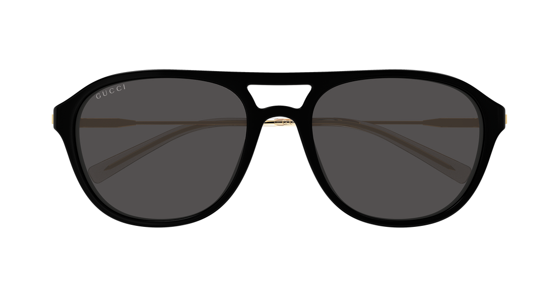 Lunettes de soleil gucci gg2254sk 001 negro pilot/navigator masculino taille 57mm - Vue détaillée