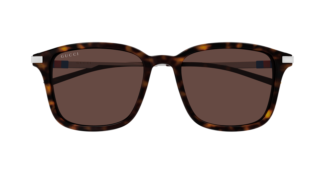 Lunettes de soleil gucci gg2246sk 002 havana rectangular / squared masculino taille 55mm - Vue détaillée