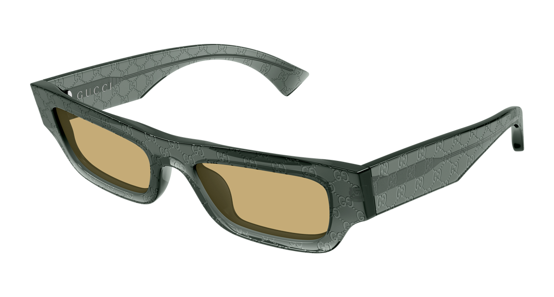 Óculos de sol gucci gg1839s 009 gris rectangular / squared masculino tamanho 52mm - Vista principal