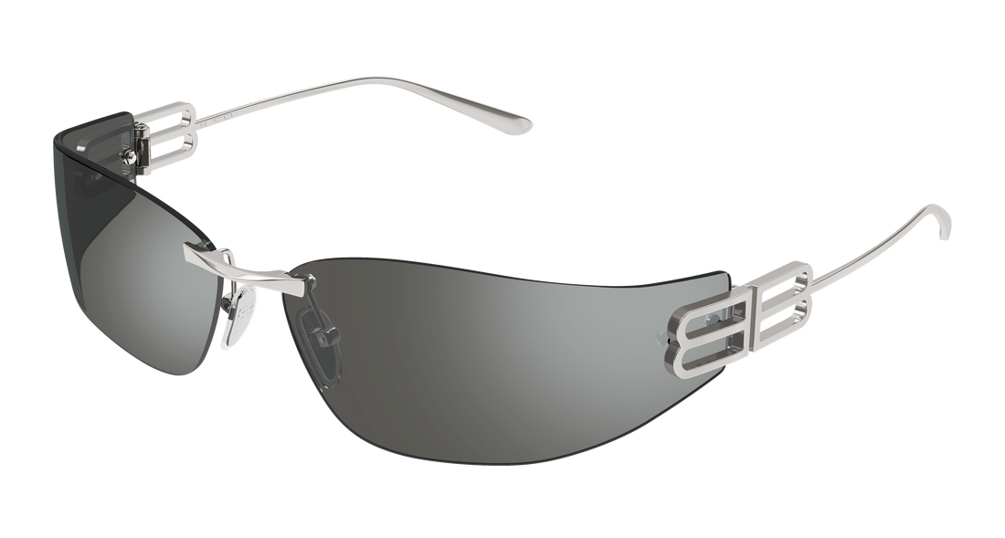 Óculos de sol balenciaga bb0484s 003 plateado cat eye femenino tamanho 76mm - Vista principal