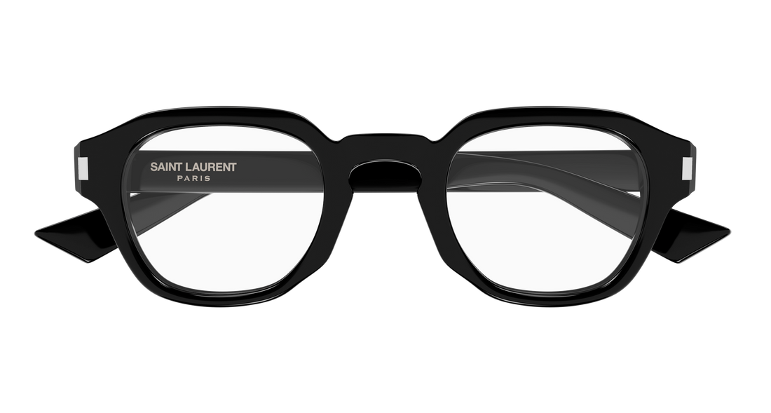 Lunettes de vue saint laurent sl 946 opt 001 negro round/oval/panthos masculino taille 47mm - Vue détaillée