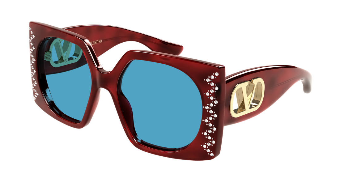 Lunettes de soleil valentino vg0002s 006 havana rectangular / squared femenino taille 55mm - Vue principale