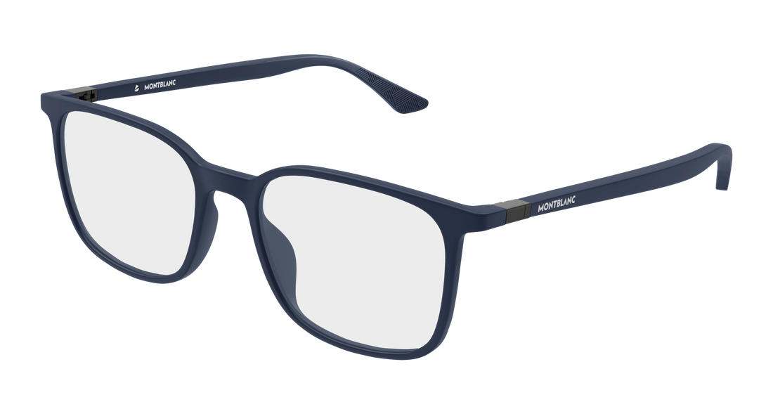 Lunettes de vue montblanc mb0511o 003 azul rectangular / squared masculino taille 52mm - Vue principale